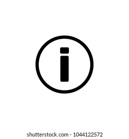 Flat information button icon vector. Flat help button icon vector