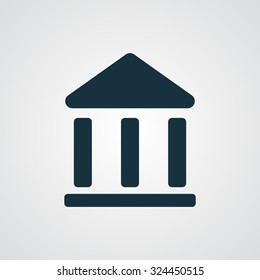 Icono de institución plana