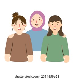 flat international women's day illustration