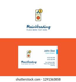 Flat Internet error Logo and Visiting Card Template. Busienss Concept Logo Design