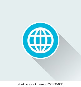 flat internet icon