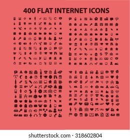 flat internet icons