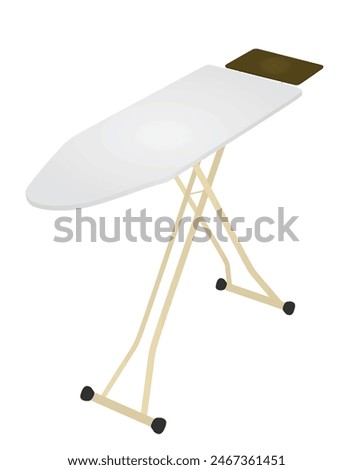 Flat iron board. vector illustration