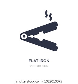 flat iron icon on white background. Simple element illustration from Beauty concept. flat iron sign icon symbol design.