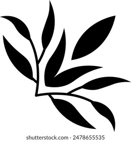 Flat isolated floral corner on white background. Corner ornament vector illustration