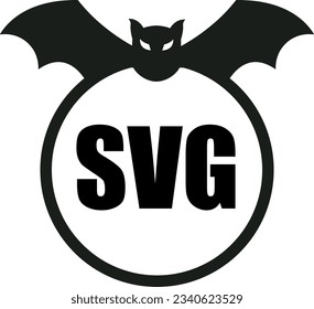 Flat isolated halloween bat. Cartoon bat illustration vector.