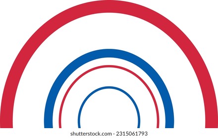Flat isolated Independance Day. Cartoon Memorial Day illustration vector.