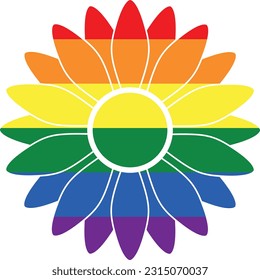 Flat isolated LGBT pride. Cartoon lgbt illustration vector.