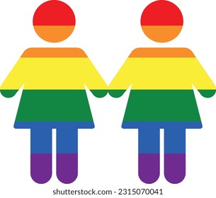 Flat isolated LGBT pride. Cartoon lgbt illustration vector.
