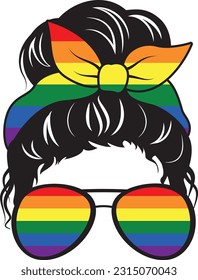 Flat isolated LGBT pride. Cartoon lgbt illustration vector.