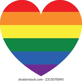 Flat isolated LGBT pride. Cartoon lgbt illustration vector.