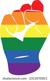 Un orgullo LGBT aislado y plano. Vector de ilustración lgbt de dibujos animados.