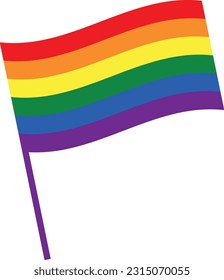 Flat isolated LGBT pride. Cartoon lgbt illustration vector.