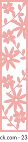 Flat isolated nature bookmark. Cartoon bookmark illustration vector.