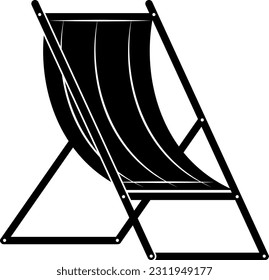 Flat isolated summer beach. Cartoon beach illustration vector.