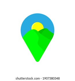 flat, isolated and trendy style maps logos. Maps logo background for your website design logo, app, UI. Vector icon illustration, EPS10.