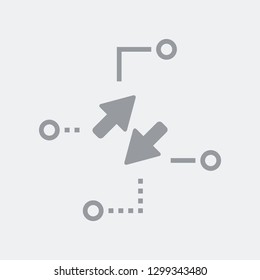 Flat and isolated vector eps illustration icon with minimal and modern design