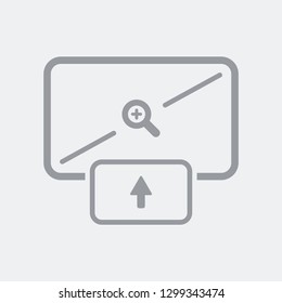 Flat and isolated vector illustration icon with minimal and modern design