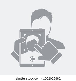 Flat and isolated vector illustration icon with minimal and modern design