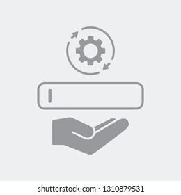 Flat and isolated vector illustration icon with minimal and modern design