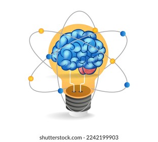 Flat isometric 3d illustration earth science concept idea for business education