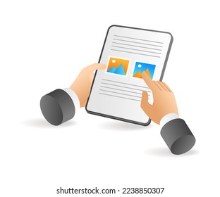 Flat isometric 3d illustration see pictures in articles