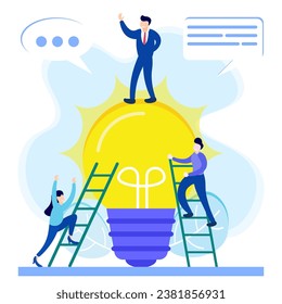 Flat isometric vector illustration isolated on white background. Consult on issues and ask for expert input about the business.