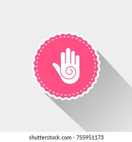 flat Jain sign icon