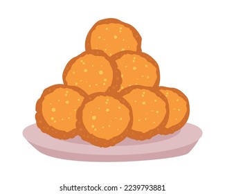 flat jamuns design over white