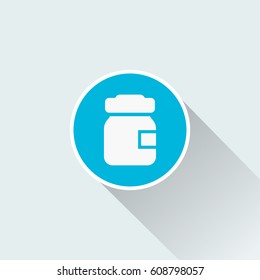 flat jar icon