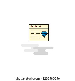 Flat  jewellery on website Icon. Vector