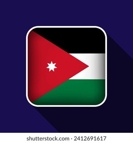 Flat Jordan Flag Background Vector Illustration