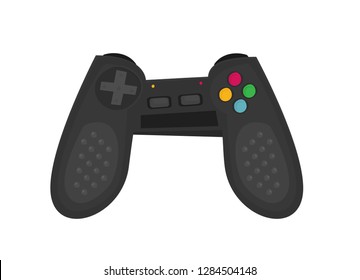 Flat joystick isolated on white background