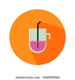 Flat Juice Icon Art Vector Design