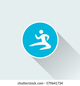 flat karate icon