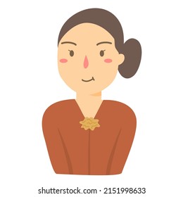 
Flat kartini day illustration vector