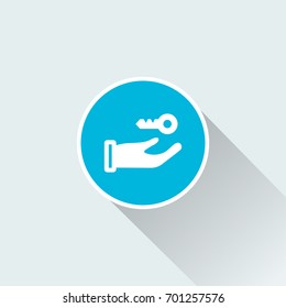 flat key icon