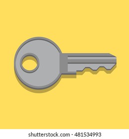 Flat key illustration