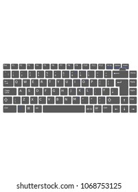 flat keyboard buttons