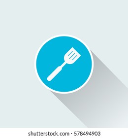 flat kitchen spatula icon