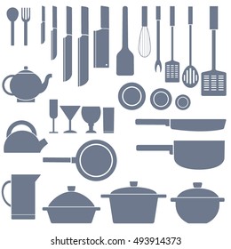 flat kitchen table for cooking in house vector illustration design for web and mobile concept