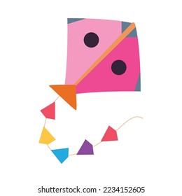 flat kite design over white