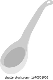 Flat ladle, illustration, vector on white background.
