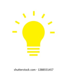 flat lamp icon sign symbol, vector, eps 10