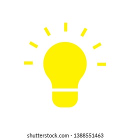 flat lamp icon sign symbol, vector, eps 10