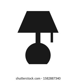 Flat Lamp Icon Sign. Vector Illustration – Vector