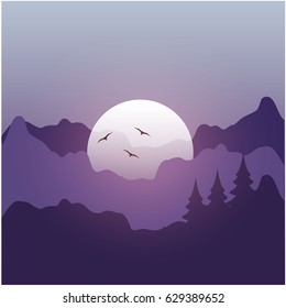 flat landscape