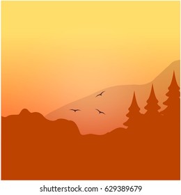 flat landscape