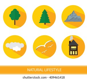 Flat Landscape banner