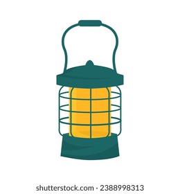 flat lantern vector design on white background